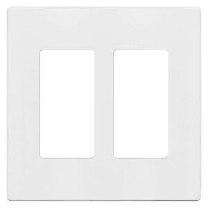 WALL PLATE SCREWLESS 2-G