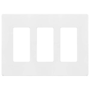 WALL PLATE SCREWLESS 3-G