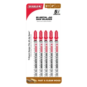 4" 6TPI Bi-Metal Jig Saw 5pk