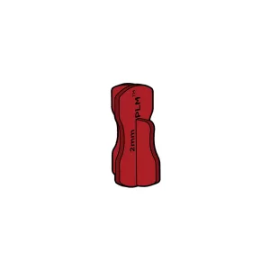 T-LOCK CROSS 1MM (RED) (100 PCS