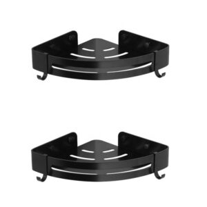 Metal Corner shelve Black 8''